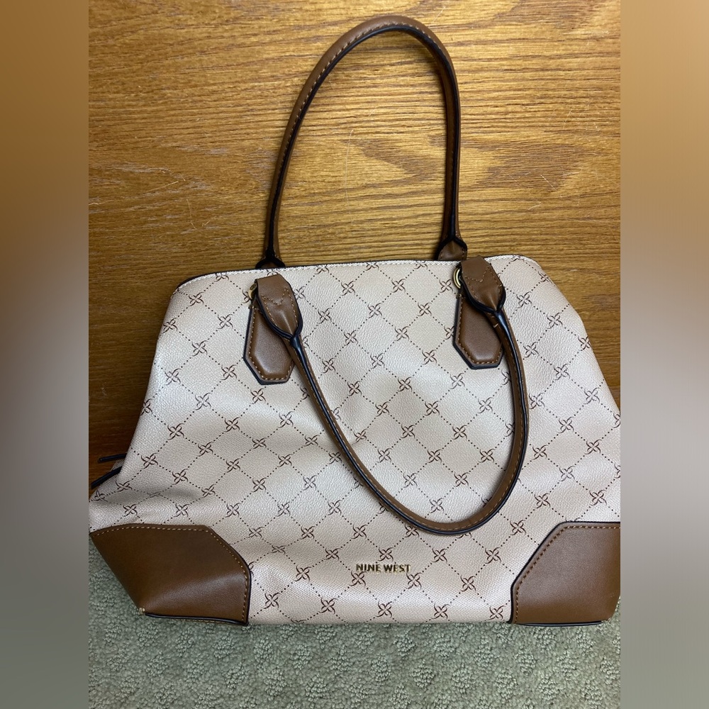 Nine West Tan Patterned purse